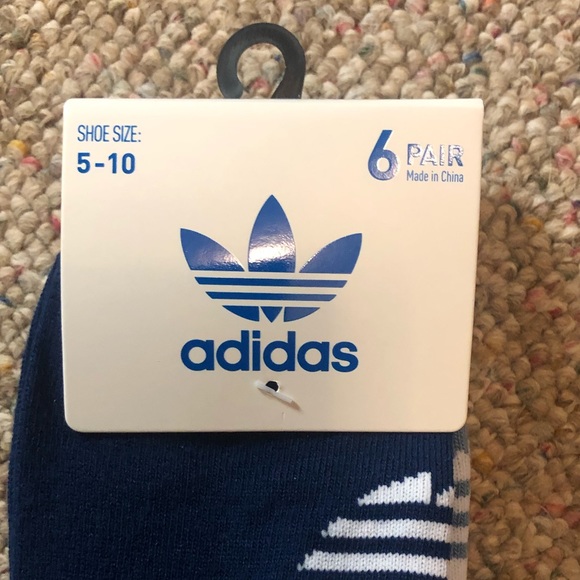 🆕 adidas no show trefoil socks 6 pack - Picture 13 of 14